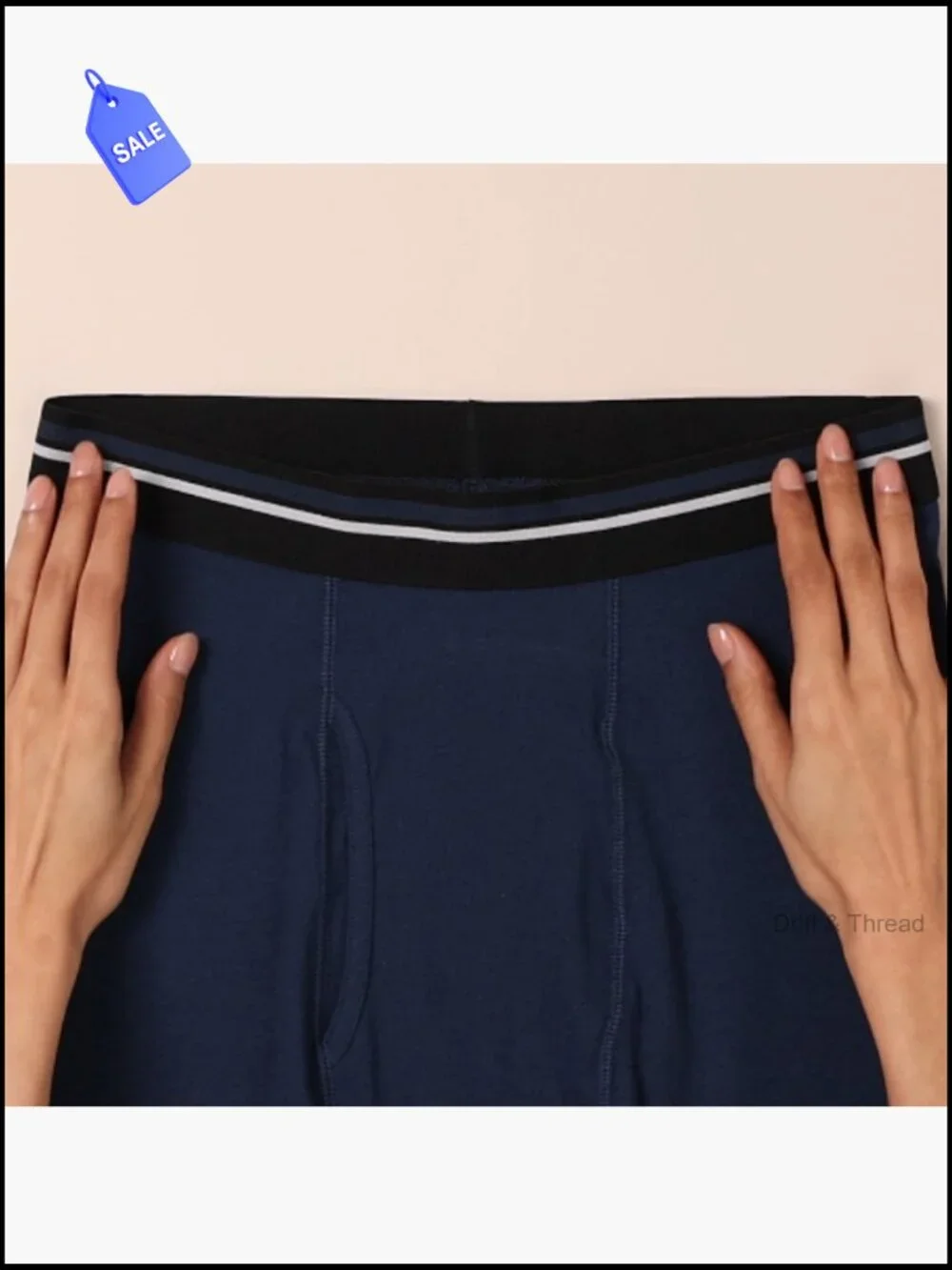 Men's Soft Cotton Boxer Briefs 5-Pack Tag-Free Underwear